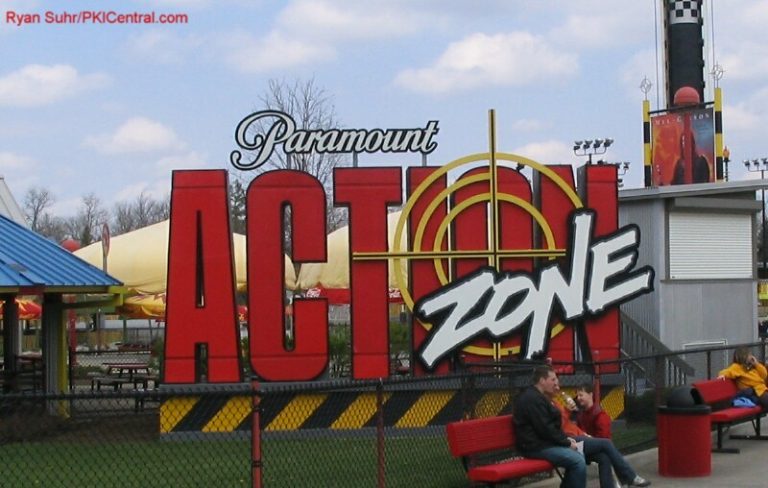 Paramount Action Zone sign